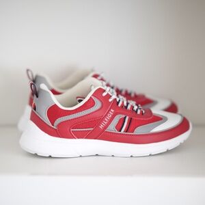 Designer TH Tommy Hilfiger Women’s Shoes Sneakers Red White US 7.5 EU 38